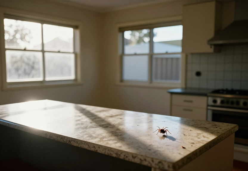 Cockroaches in a Dee Why restaurant kitchen before treatment